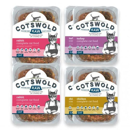 Cotswold RAW Complete Cat, Raw Cat Food, GWF Nutrition, Premium British Meat Raw Food for All Cats, Frozen Cat Meal, Mixed Mince – 6kg - Sayby’s