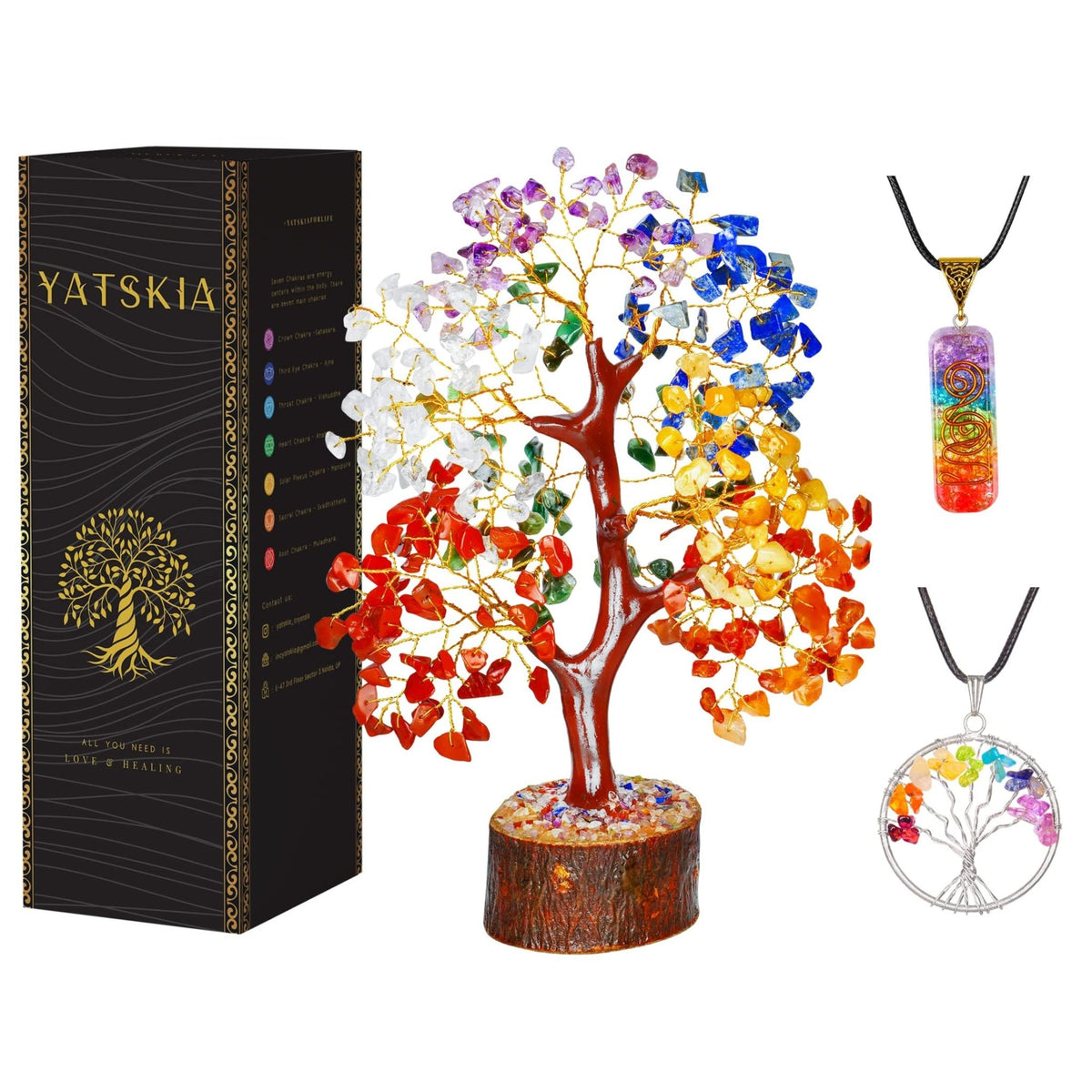 Crystal Tree - Seven Chakra Tree - Bonsai Tree - Healing Crystals - Crystals and Gemstones - Home Decor - Spiritual Gifts - Sayby’s