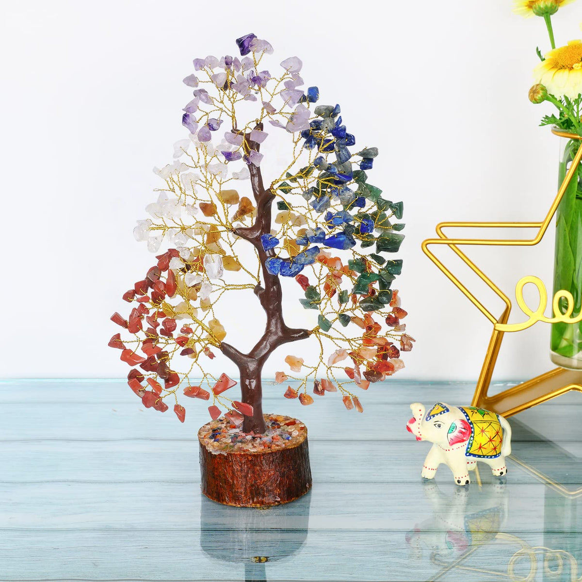 Crystal Tree - Seven Chakra Tree - Bonsai Tree - Healing Crystals - Crystals and Gemstones - Home Decor - Spiritual Gifts - Sayby’s
