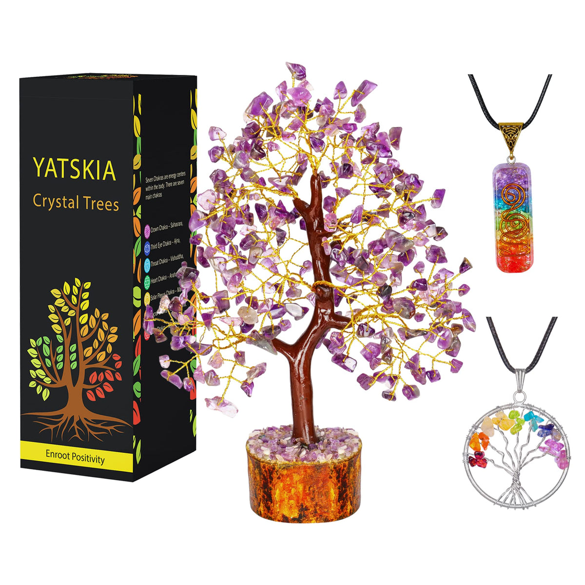 Crystal Tree - Seven Chakra Tree - Bonsai Tree - Healing Crystals - Crystals and Gemstones - Home Decor - Spiritual Gifts - Sayby’s
