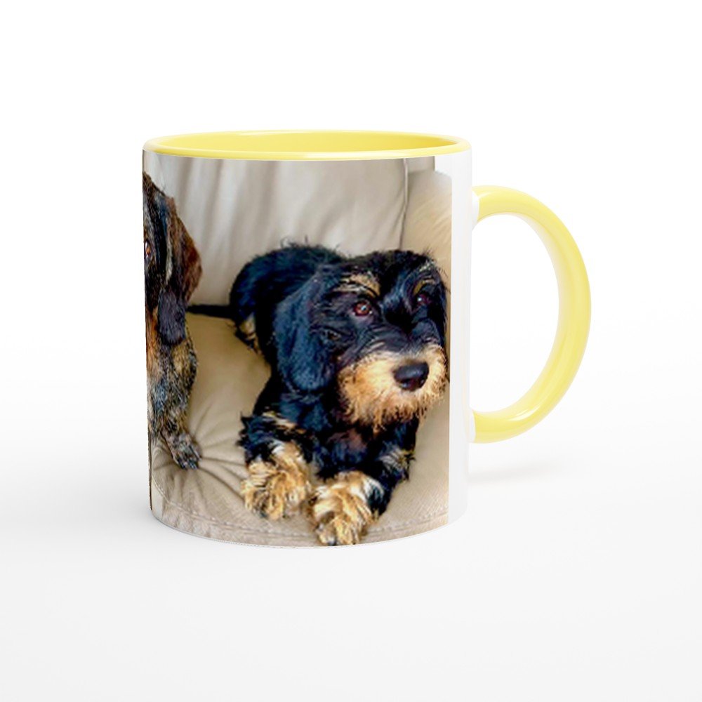 Customisable Ceramic Mug – Glossy 11oz Design with Colored Rim FREE DELIVERY - Sayby’s