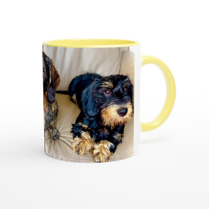 Customisable Ceramic Mug – Glossy 11oz Design with Colored Rim FREE DELIVERY - Sayby’s