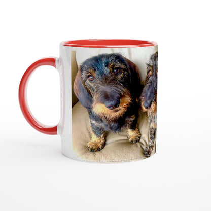 Customisable Ceramic Mug – Glossy 11oz Design with Colored Rim FREE DELIVERY - Sayby’s