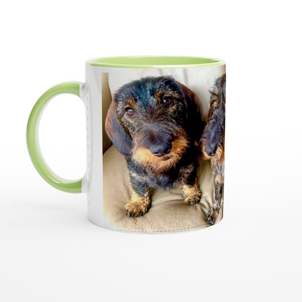 Customisable Ceramic Mug – Glossy 11oz Design with Colored Rim FREE DELIVERY - Sayby’s