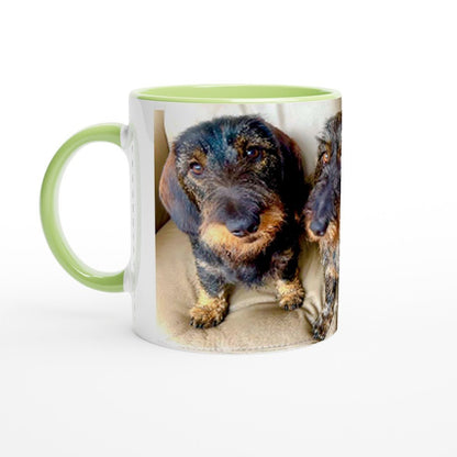 Customisable Ceramic Mug – Glossy 11oz Design with Colored Rim FREE DELIVERY - Sayby’s