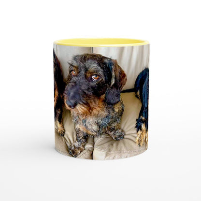 Customisable Ceramic Mug – Glossy 11oz Design with Colored Rim FREE DELIVERY - Sayby’s