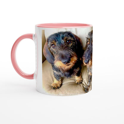 Customisable Ceramic Mug – Glossy 11oz Design with Colored Rim FREE DELIVERY - Sayby’s
