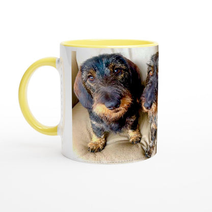 Customisable Ceramic Mug – Glossy 11oz Design with Colored Rim FREE DELIVERY - Sayby’s