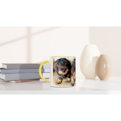 Customisable Ceramic Mug – Glossy 11oz Design with Colored Rim FREE DELIVERY - Sayby’s