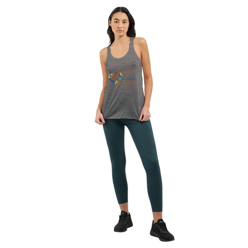 Customisable Women's Flowy Racerback Tank Top - Your Design, Logo, or Photo. FREE DELIVERY - Sayby’s