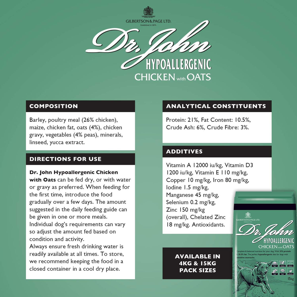Dr John Hypoallergenic Dry Dog Food - Sayby’s