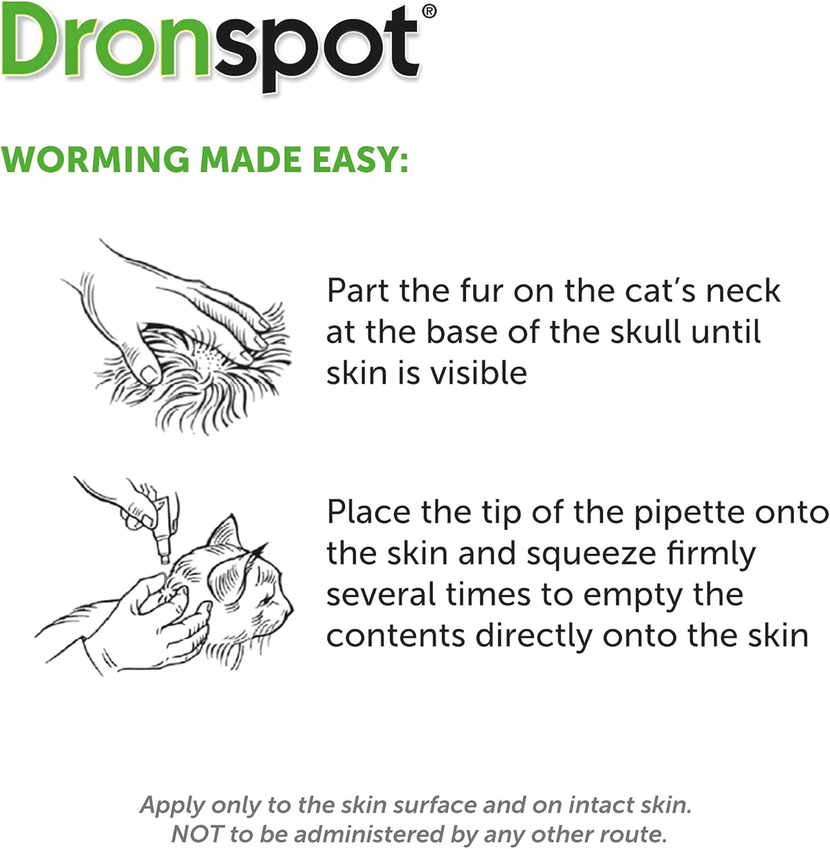 Dronspot Worming Spot On For Medium Cats (2.5-5kg) - Sayby’s