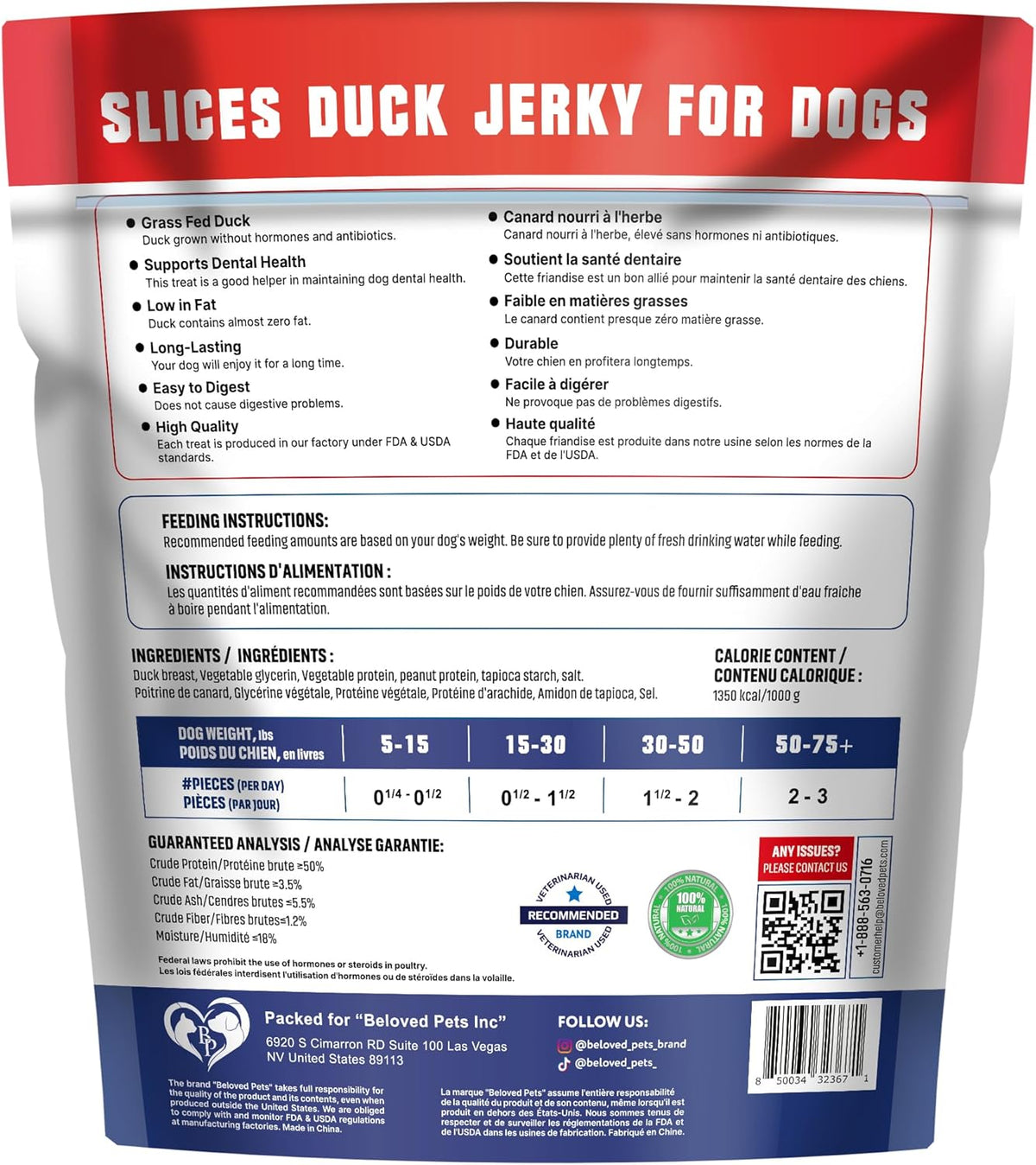 Duck Jerky Dog Treats - Human Grade Pet Snacks - Natural High Protein Meat Dried Strips - Best Chews for Training Small & Large Dogs - Bulk Soft Pack - Sayby’s