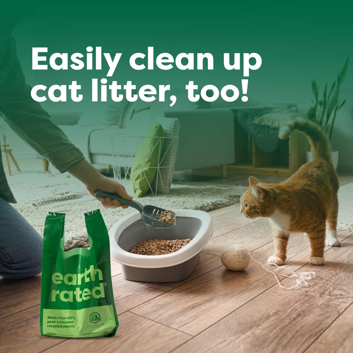 Earth Rated Dog Poop Bags with Tie Handles on Refill Rolls, Extra Wide, Easy-Tie Opening, Guaranteed Leak-Proof, Unscented, 105 Count - Sayby’s