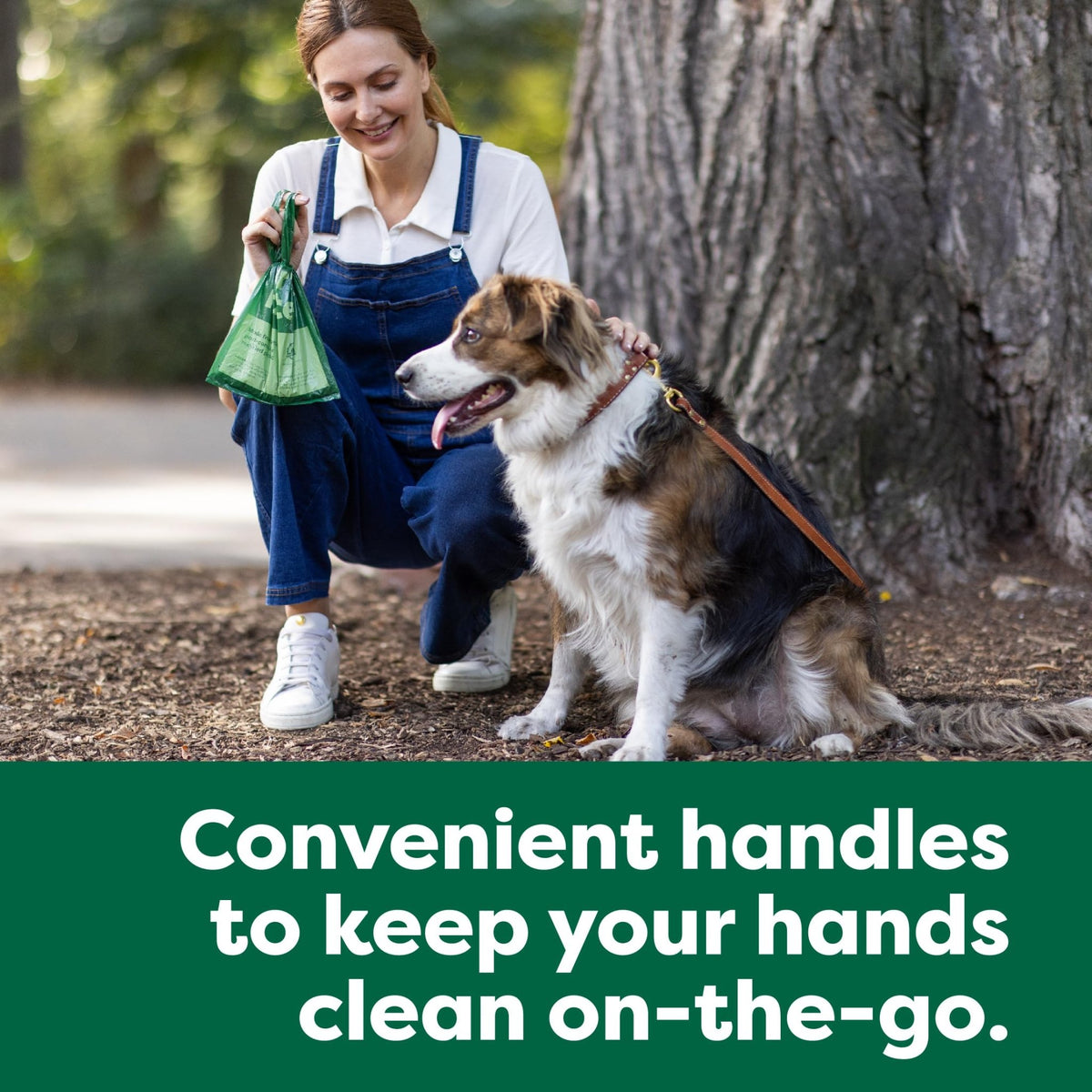 Earth Rated Dog Poop Bags with Tie Handles on Refill Rolls, Extra Wide, Easy-Tie Opening, Guaranteed Leak-Proof, Unscented, 105 Count - Sayby’s