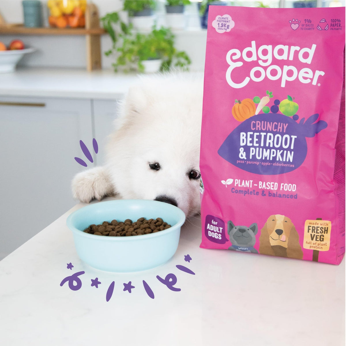 Edgard Cooper Grain Free Dog Food Dry, Natural Kibble Dry Dog Food for Adults, Gluten-Free, Hypoallergenic, with Fresh Meat & Amino Acids - Sayby’s