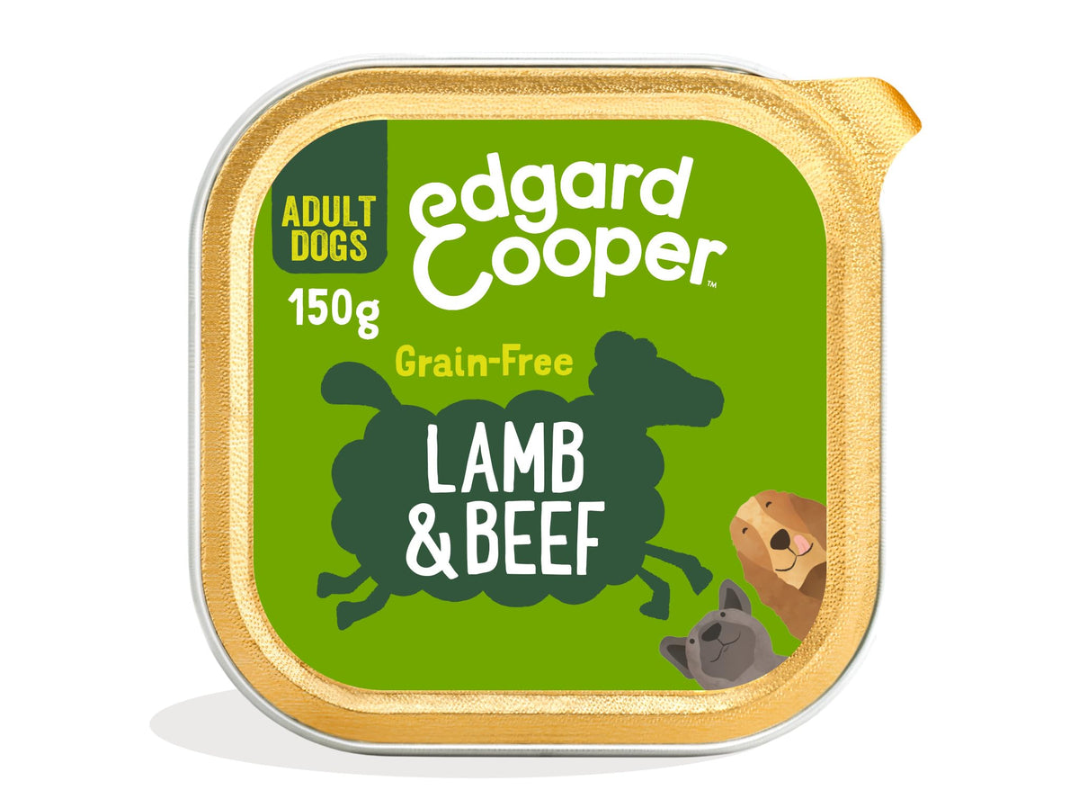 Edgard Cooper Grain-Free Wet Dog Food for Adult Dogs, (11 x 150g), Natural Dogs Food in Cup with Fresh Meat & Amino Acids, Gluten-Free, High Protein - Sayby’s