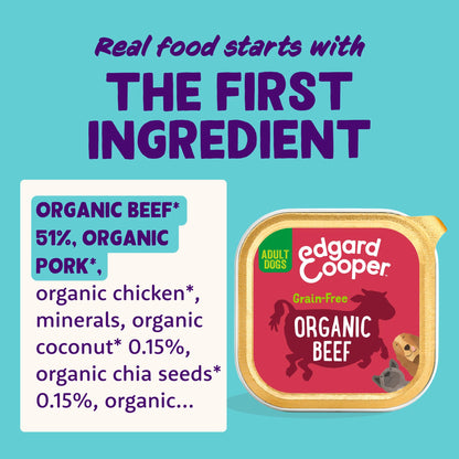 Edgard Cooper Grain-Free Wet Dog Food for Adult Dogs, (11 x 150g), Natural Dogs Food in Cup with Fresh Meat & Amino Acids, Gluten-Free, High Protein - Sayby’s