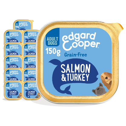 Edgard Cooper Grain-Free Wet Dog Food for Adult Dogs, (11 x 150g), Natural Dogs Food in Cup with Fresh Meat & Amino Acids, Gluten-Free, High Protein - Sayby’s