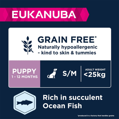 Eukanuba Grain Free Complete Dry Dog Food for Puppy Small and Medium Breeds - Sayby’s