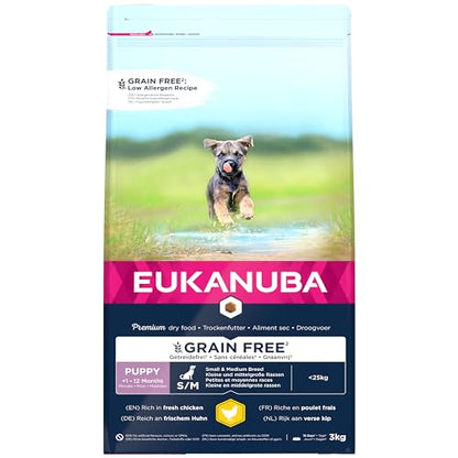 Eukanuba Grain Free Complete Dry Dog Food for Puppy Small and Medium Breeds - Sayby’s