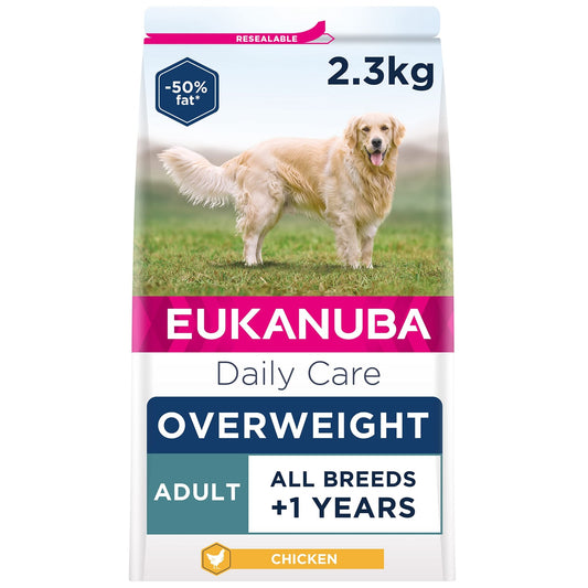 Eukanuba Overweight and Sterilised Low Fat Complete Dry Dog Food for Adult Dogs with Chicken - Sayby’s