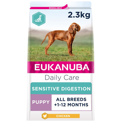 Eukanuba Sensitive Digestion Highly Digestible Complete Dry Dog Food for Adult Dogs with Chicken - Sayby’s