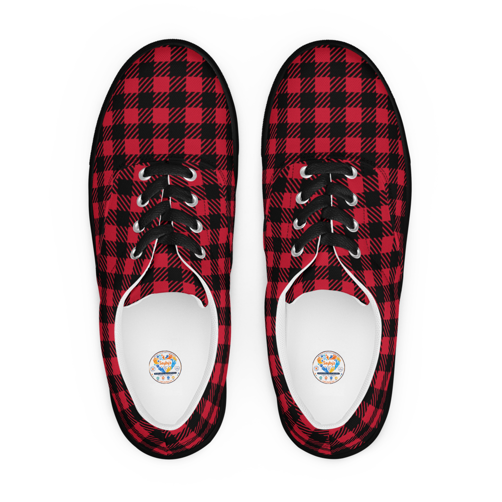 Chic Lace-Up Canvas Trainers