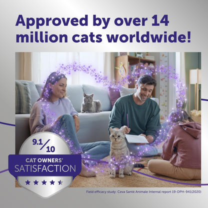 FELIWAY Optimum 30 Day Cat Calming Odourless Plug In Pheromone Diffuser Starter Kit, 48ml - Helps Solve Signs of Stress in Cats & Kittens, Veterinary Recommended, Drug-free, Clinically Proven - Sayby’s