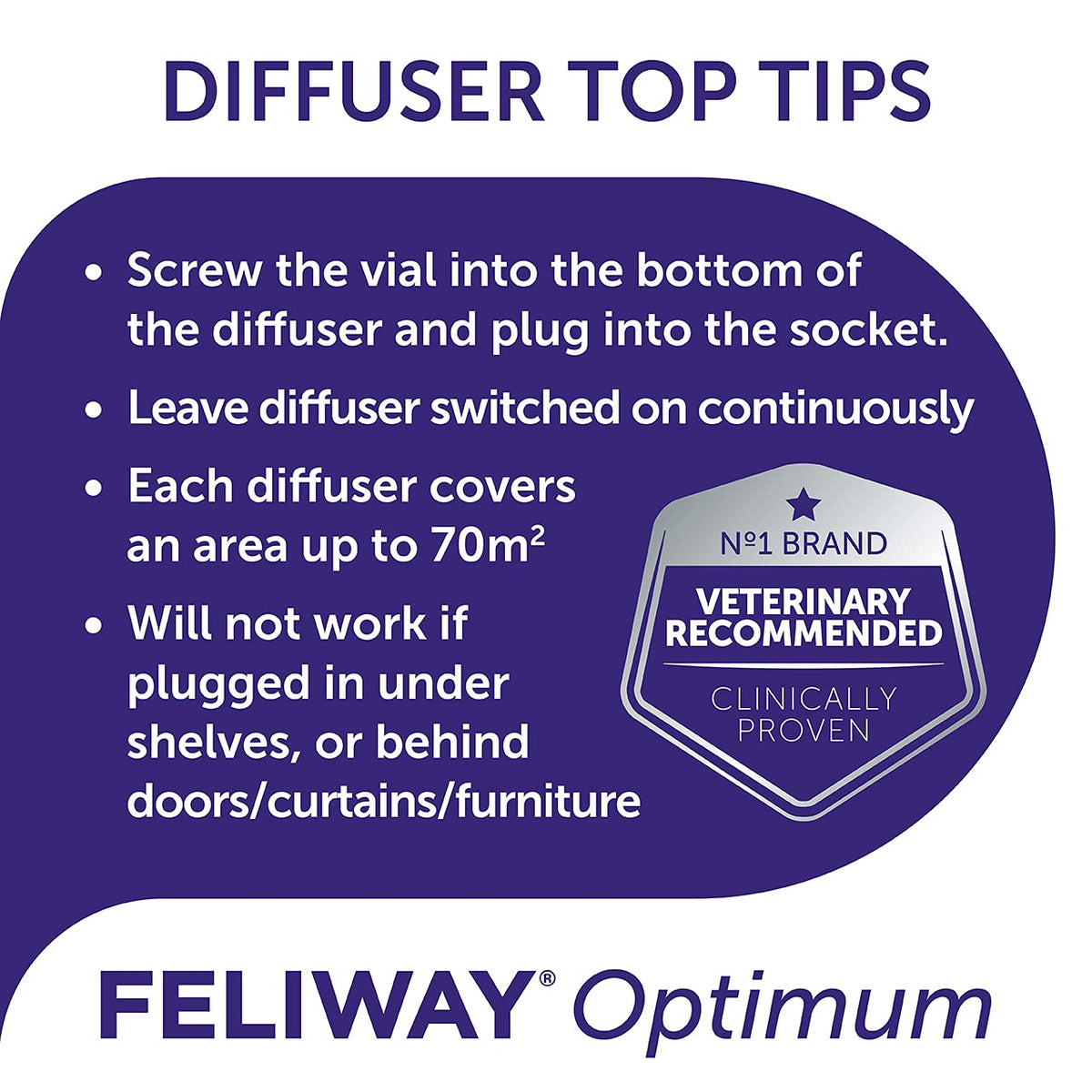 FELIWAY Optimum 30 Day Cat Calming Odourless Plug In Pheromone Diffuser Starter Kit, 48ml - Helps Solve Signs of Stress in Cats & Kittens, Veterinary Recommended, Drug-free, Clinically Proven - Sayby’s