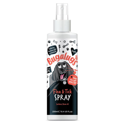 Flea and Tick Dog Shampoo by Bugalugs, Works on Smelly Puppies & Dogs, Contains Neem Oil PH Balanced Vegan Used by Professional Groom (Shampoo 500ml) - Sayby’s