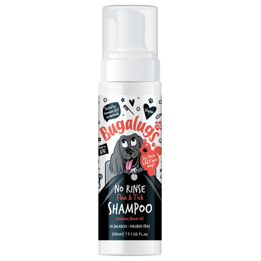 Flea and Tick Dog Shampoo by Bugalugs, Works on Smelly Puppies & Dogs, Contains Neem Oil PH Balanced Vegan Used by Professional Groom (Shampoo 500ml) - Sayby’s