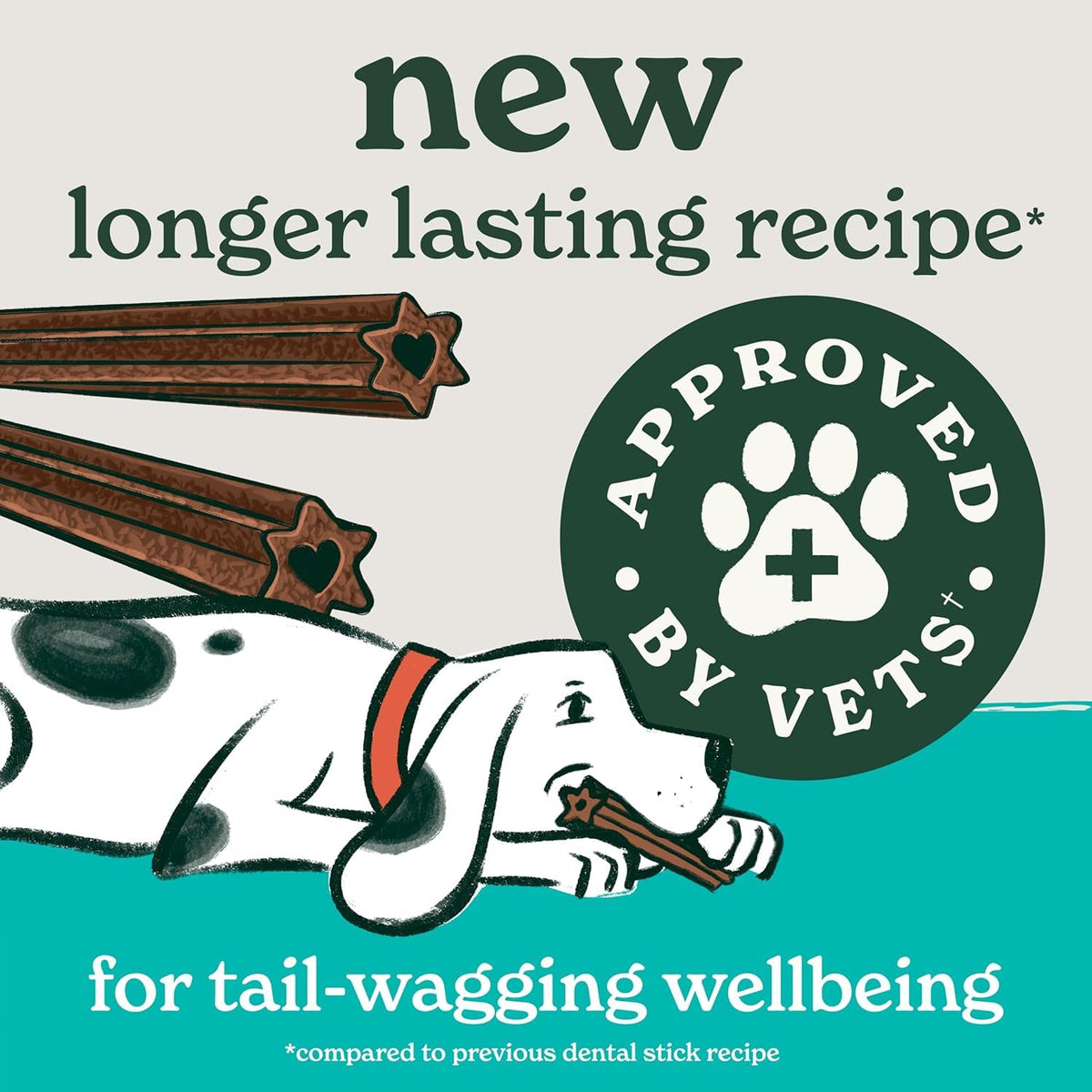 Forthglade Natural Dog Dental Sticks (20 Sticks) - Plant-Based & Grain Free Dog Treats, Dental Chews for Fresh Breath, Removes Plaque and Tartar, Resealable Bags - Sayby’s