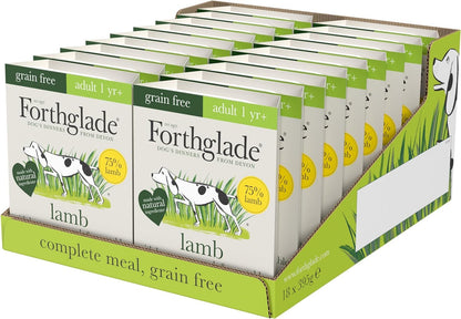 Forthglade Wet Dog Food Variety Pack - Grain Free & Hypoallergenic Dog Food, Adult 1 Year+, Turkey, Lamb & Duck with Vegetables, Complete Stomach Sensitive Meals, Natural Ingredients - Sayby’s