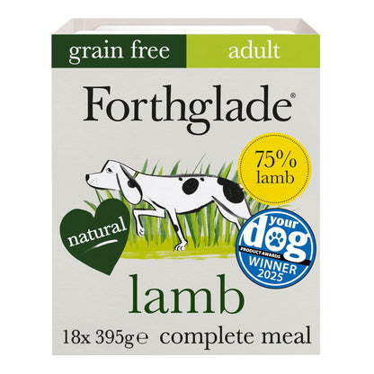 Forthglade Wet Dog Food Variety Pack - Grain Free & Hypoallergenic Dog Food, Adult 1 Year+, Turkey, Lamb & Duck with Vegetables, Complete Stomach Sensitive Meals, Natural Ingredients - Sayby’s