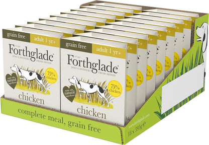 Forthglade Wet Dog Food Variety Pack - Grain Free & Hypoallergenic Dog Food, Adult 1 Year+, Turkey, Lamb & Duck with Vegetables, Complete Stomach Sensitive Meals, Natural Ingredients - Sayby’s