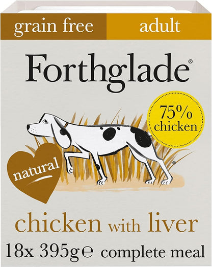 Forthglade Wet Dog Food Variety Pack - Grain Free & Hypoallergenic Dog Food, Adult 1 Year+, Turkey, Lamb & Duck with Vegetables, Complete Stomach Sensitive Meals, Natural Ingredients - Sayby’s