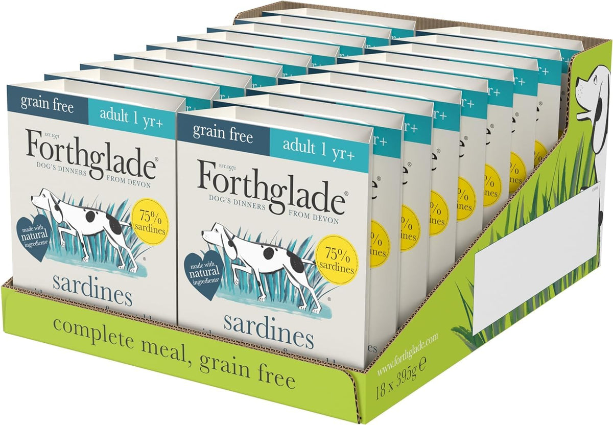 Forthglade Wet Dog Food Variety Pack - Grain Free & Hypoallergenic Dog Food, Adult 1 Year+, Turkey, Lamb & Duck with Vegetables, Complete Stomach Sensitive Meals, Natural Ingredients - Sayby’s