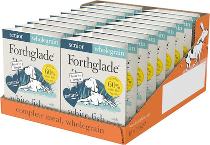Forthglade Wet Dog Food Variety Pack - Senior 7 Years+, Grain Free & Hypoallergenic Dog Food, Turkey & Lamb with Vegetables, Stomach Sensitive Meals with Natural Ingredients - Sayby’s