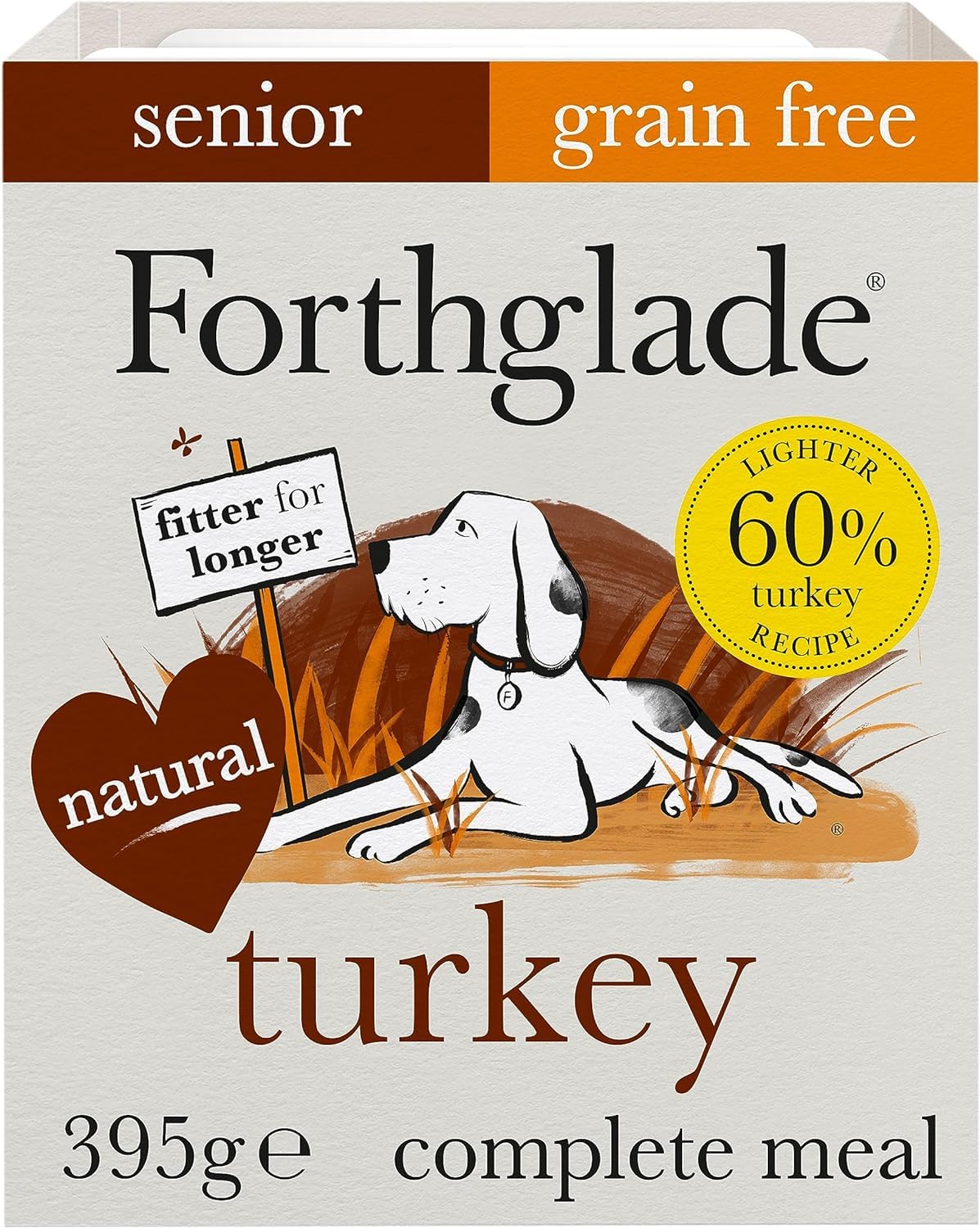 Forthglade Wet Dog Food Variety Pack - Senior 7 Years+, Grain Free & Hypoallergenic Dog Food, Turkey & Lamb with Vegetables, Stomach Sensitive Meals with Natural Ingredients - Sayby’s