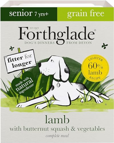 Forthglade Wet Dog Food Variety Pack - Senior 7 Years+, Grain Free & Hypoallergenic Dog Food, Turkey & Lamb with Vegetables, Stomach Sensitive Meals with Natural Ingredients - Sayby’s
