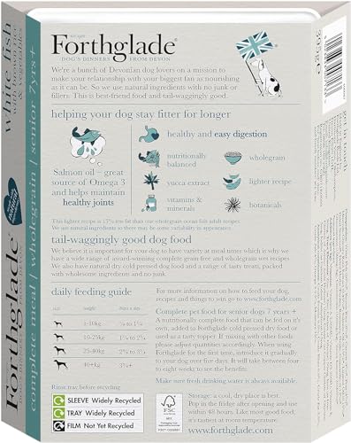 Forthglade Wet Dog Food Variety Pack - Senior 7 Years+, Grain Free & Hypoallergenic Dog Food, Turkey & Lamb with Vegetables, Stomach Sensitive Meals with Natural Ingredients - Sayby’s