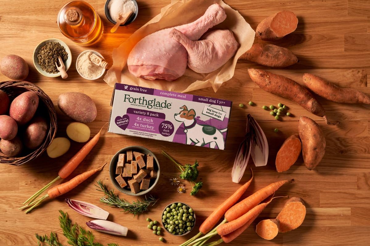 Forthglade Wet Dog Food Variety Pack - Small Dogs Grain Free, Hypoallergenic, Stomach Sensitive, Natural Ingredients, Chicken & Lamb with Veg - Sayby’s