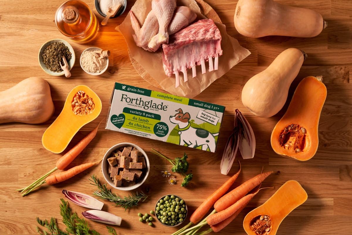 Forthglade Wet Dog Food Variety Pack - Small Dogs Grain Free, Hypoallergenic, Stomach Sensitive, Natural Ingredients, Chicken & Lamb with Veg - Sayby’s