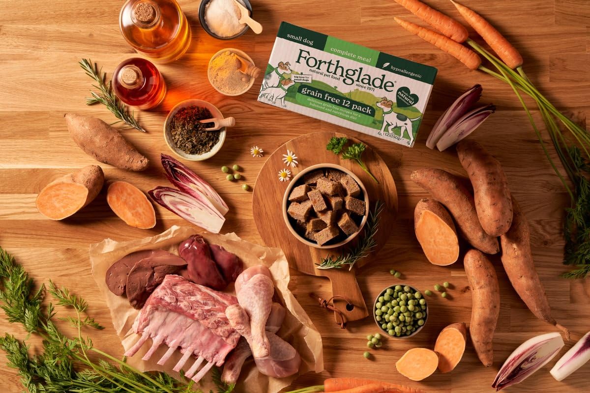Forthglade Wet Dog Food Variety Pack - Small Dogs Grain Free, Hypoallergenic, Stomach Sensitive, Natural Ingredients, Chicken & Lamb with Veg - Sayby’s