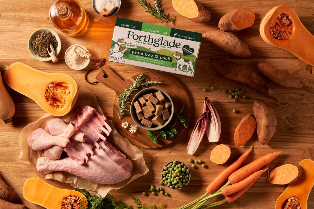 Forthglade Wet Dog Food Variety Pack - Small Dogs Grain Free, Hypoallergenic, Stomach Sensitive, Natural Ingredients, Chicken & Lamb with Veg - Sayby’s
