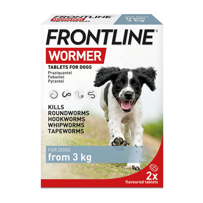FRONTLINE WORMER - Worming Tablets for Dogs - 2 Tablets - Sayby’s