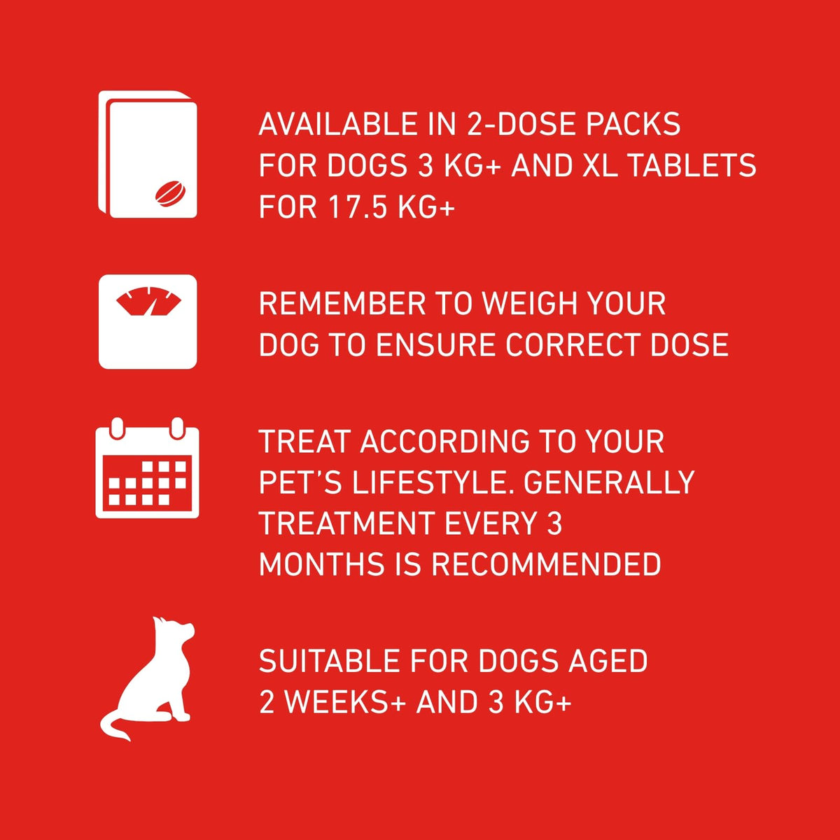 FRONTLINE WORMER - Worming Tablets for Dogs - 2 Tablets - Sayby’s