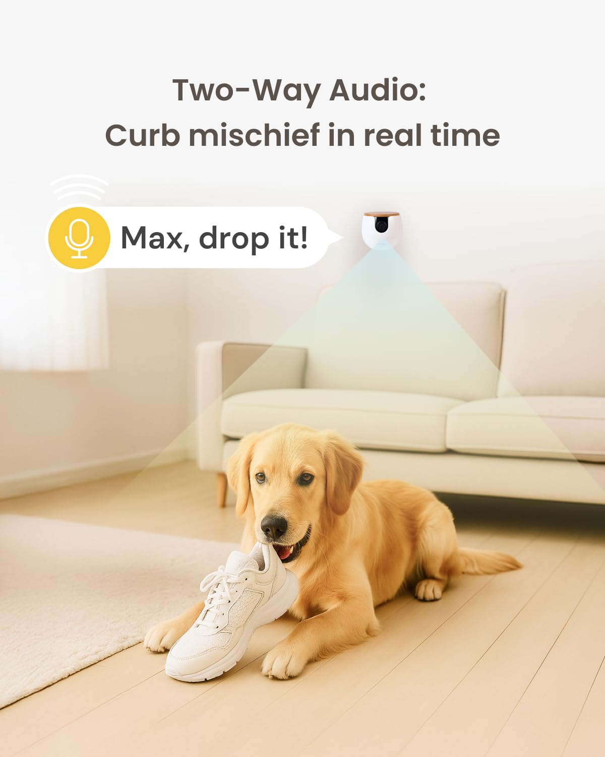 Furbo 360° Pet Camera w/Home Safety Package [PREMIUM W/SUBSCRPITION] Smart Pet Monitor w/App for Pet & Home, Rotating 360° View, Colour Night Vision, Auto-Tracking, Treat-toss, Barking, Smart Alert - Sayby’s