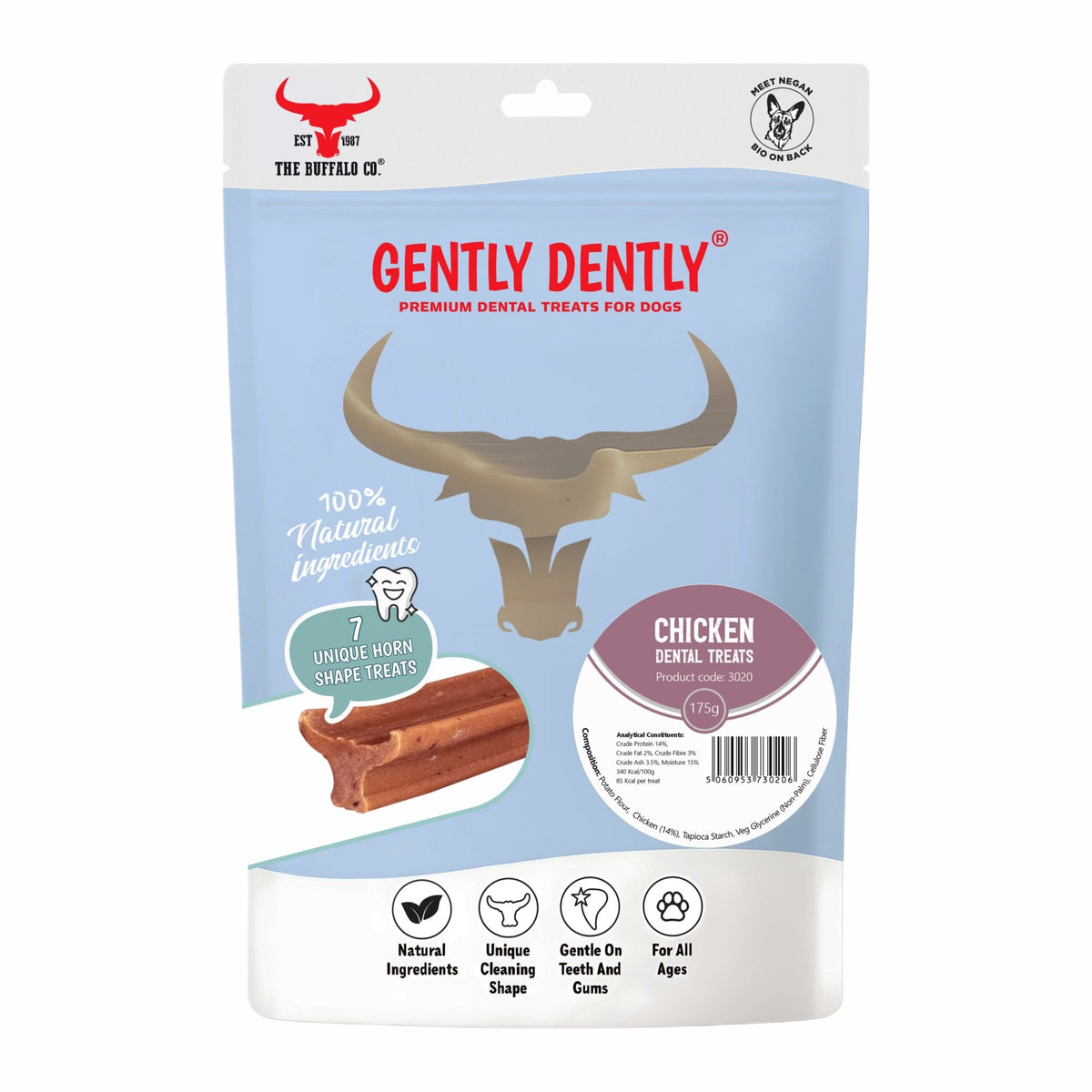 Gently Dently- Chicken Dental Treats for Dogs 175g - Sayby’s